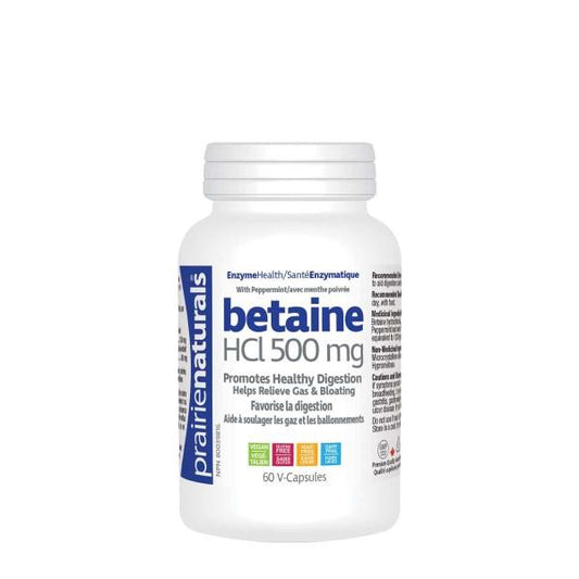 Betaine HCL GMO Free - 500mg / 60 Vegetarian Caps