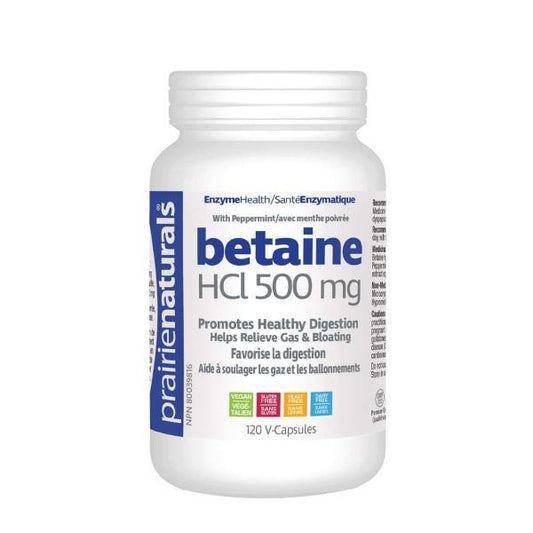 Betaine HCL GMO Free - 500mg / 120 Vegetarian Caps