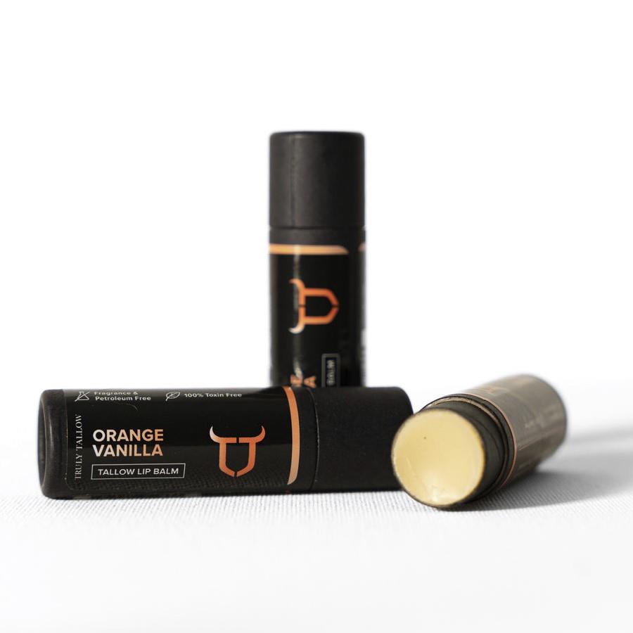 TALLOW LIP BALM - ORANGE VANILLA /