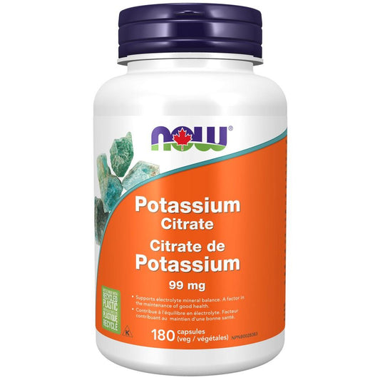 NOW POTASSIUM CITRATE - 99mg / 180 VCAPS