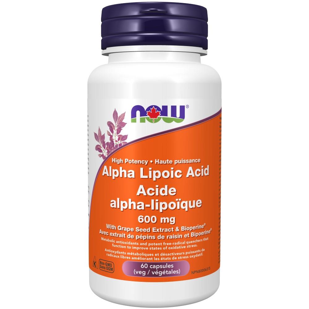 Alpha Lipoic Acid - 600mg/60 Vegetarian caps