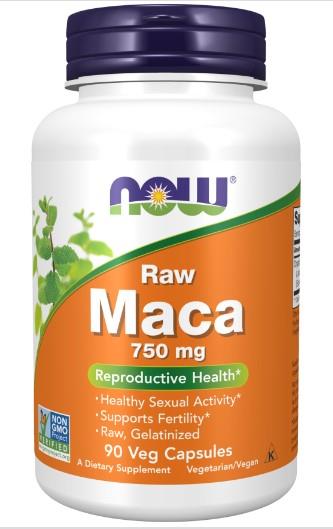 NOW MACA RAW 750MG/ 90VCAPS