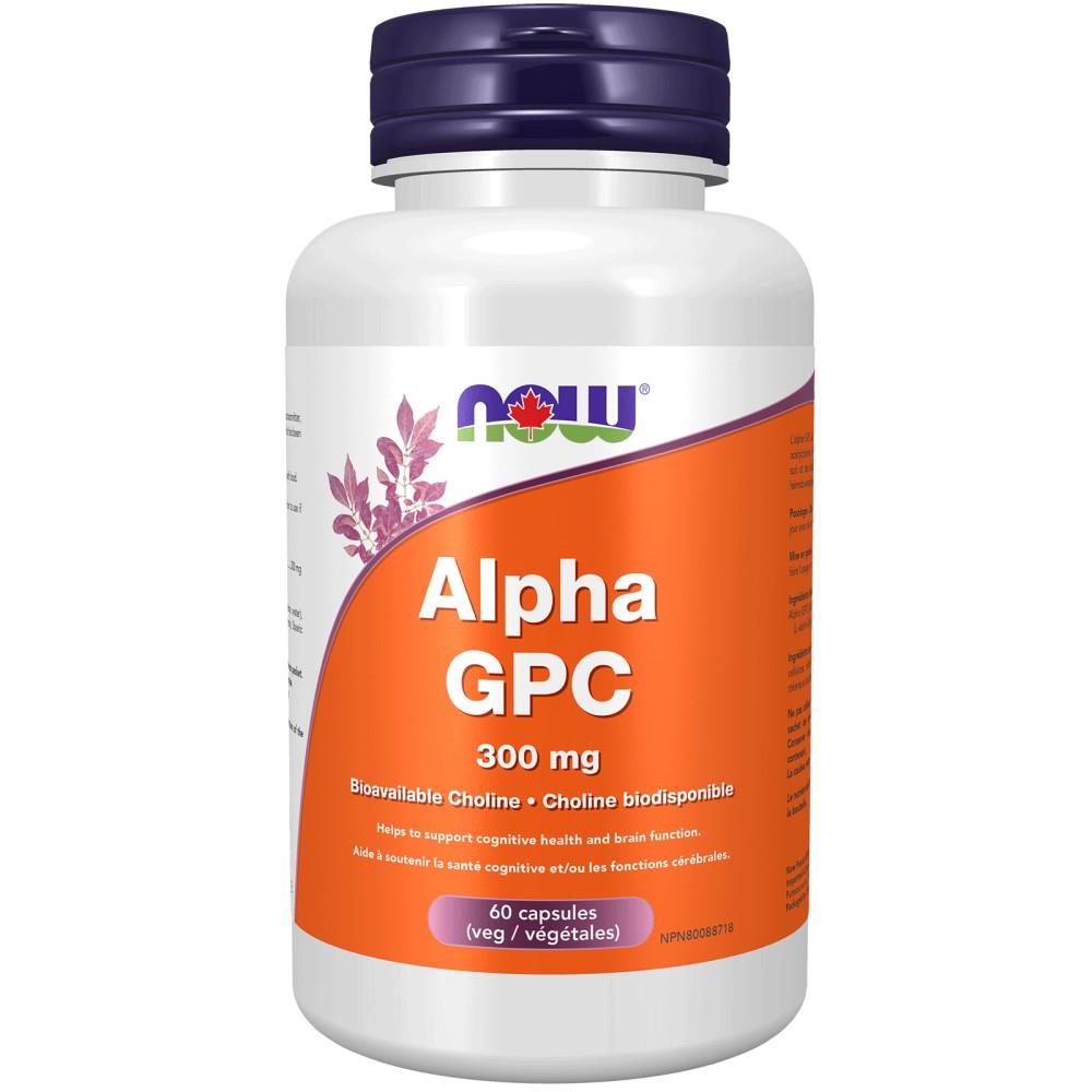 NOW ALPHA GPC CHOLINE - 300mg / 60 VCAPS