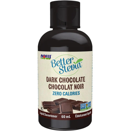 NOW STEVIA LIQUID DARK CHOCOLATE - 60ml