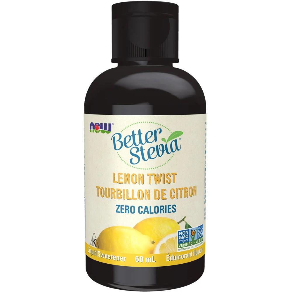 NOW Stevia Liquid, Lemon Twist - 60ml