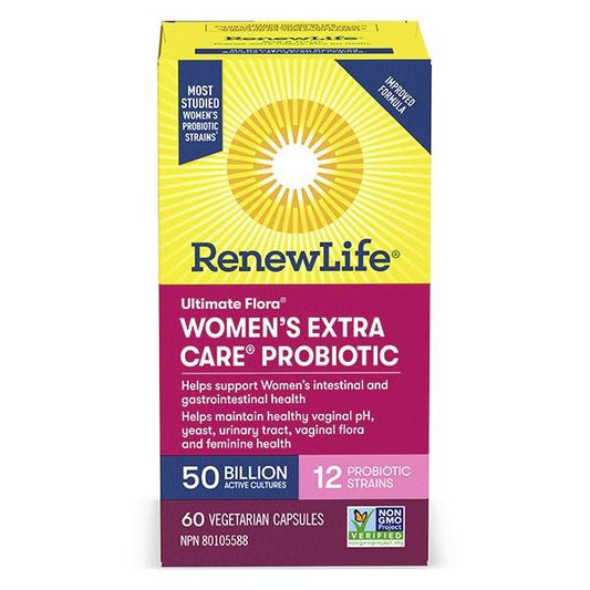 RENEW LIFE PROBIOTIC WOMEN'S EXTRA CARE - 50B / 60 VCAPS