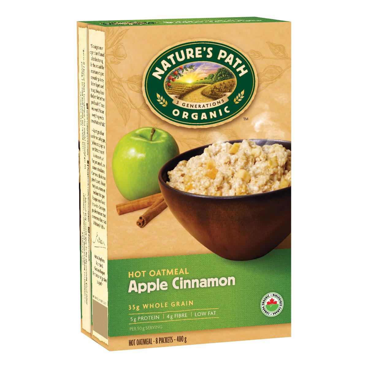 Natures Path Instant Oatmeal Apple - 8 x 50g