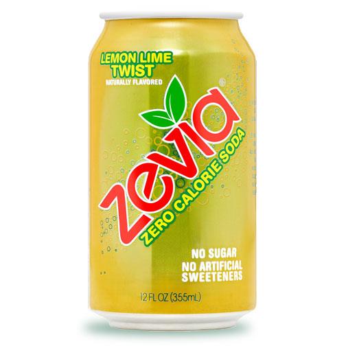 Zevia Zero Calorie Soda (Lemon Lime Twist) - 355ml Can - Homegrown Foods, Stony Plain
