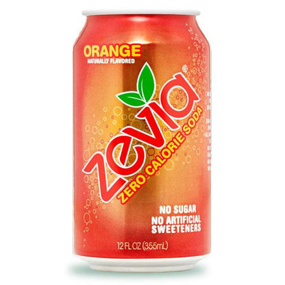 Zevia Zero Calorie Soda (Orange) - 355ml Can - Homegrown Foods, Stony Plain