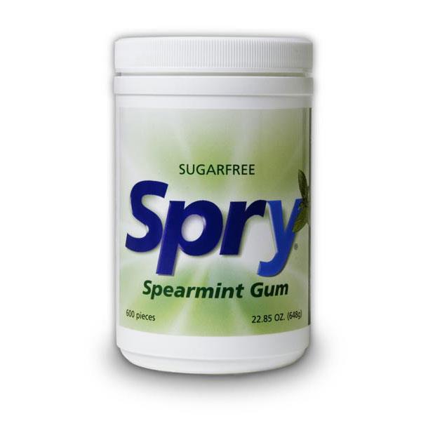 Spry Sugar Free Chewing Gum (Spearmint) - 600 Pieces - Homegrown Foods, Stony Plain