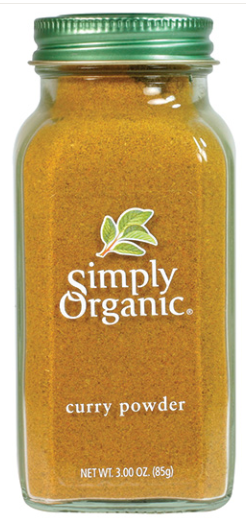 SIMPLY ORGANIC SPICES CURRY POWDER, 85G