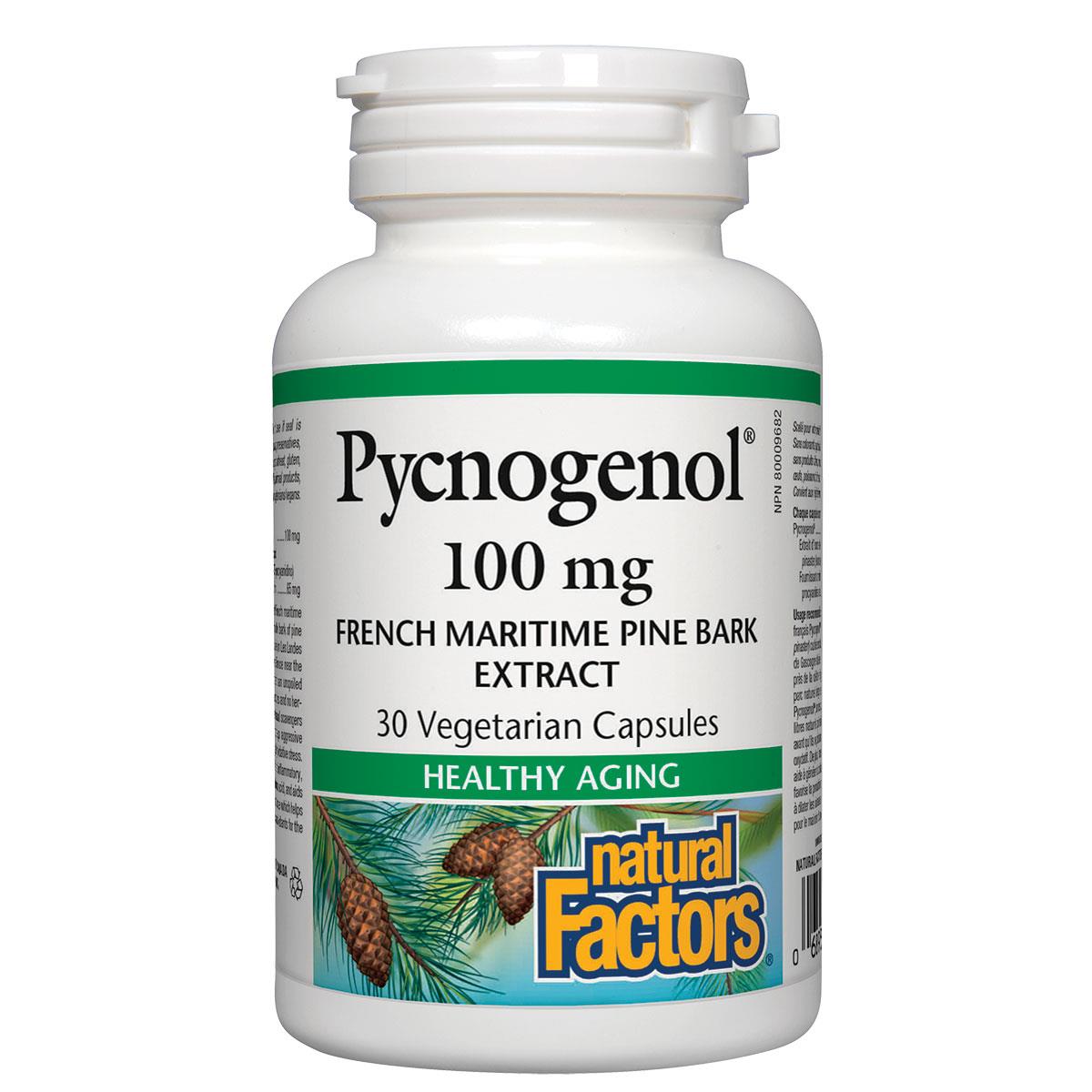 Natural Factors Pycnogenol, 100mg, 30 vcaps