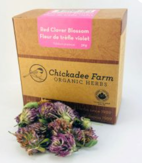 Chickadee Farm Organic Red Clover Blossoms (whole) Tea, 30g