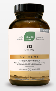 Health First B12 Supreme, 1200mcg, 60 Lozenges