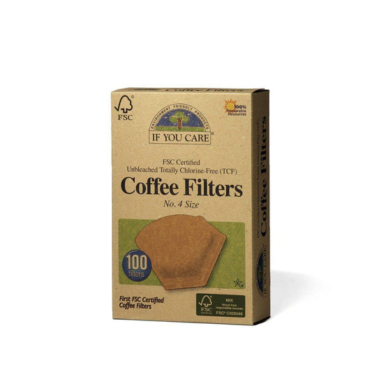 IF YOU CARE COFFEE FILTERS NO 4 SIZE, 100 FILTERS