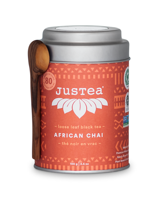 JUSTEA BEVERAGES INC AFRICAN CHAI LOOSE LEAF, 100G