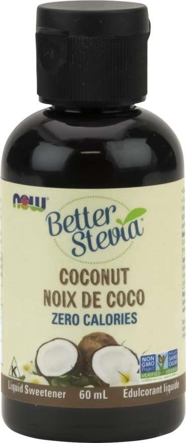 NOW Stevia Liquid, Coconut - 60ml