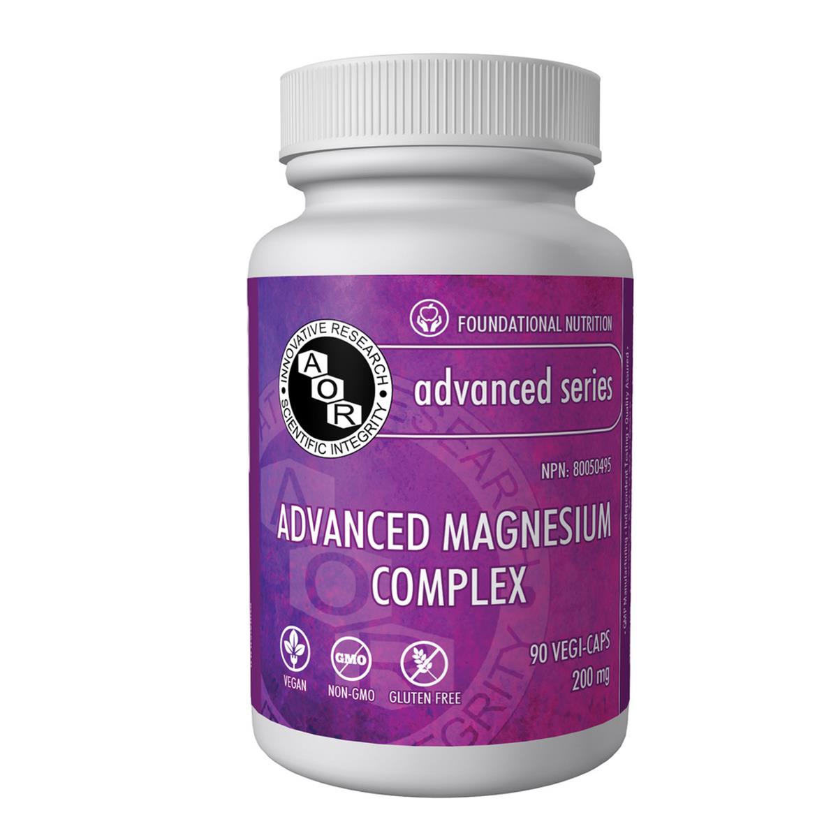 AOR Advanced Magnesium Complex (200 mg / 90 Vegetable Capsules)