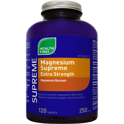 Magnesium Supreme Extra Strength - 250 mg / 120 Tablets