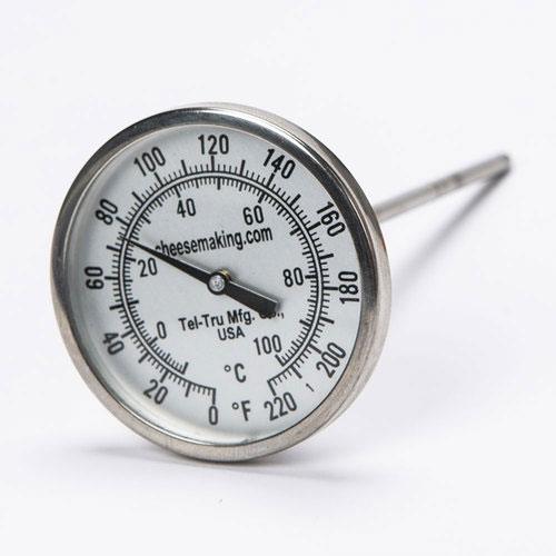 New England Cheesemaking Thermometer with Large Dial, 5"