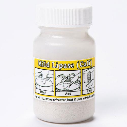 New England Mild Lipase  powder (Calf), 1 oz. bottle