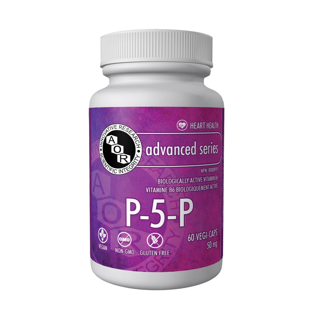 AOR P-5-P (Vitamin B6) (50 mg / 60 Vegetable Capsules)