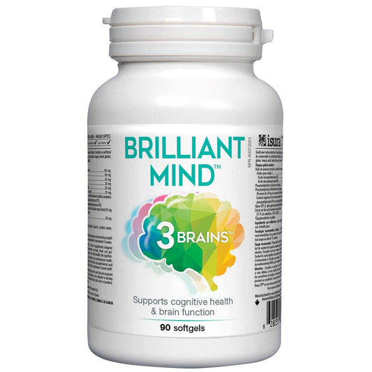 3 Brains Brilliant Mind - 90 Soft Gels