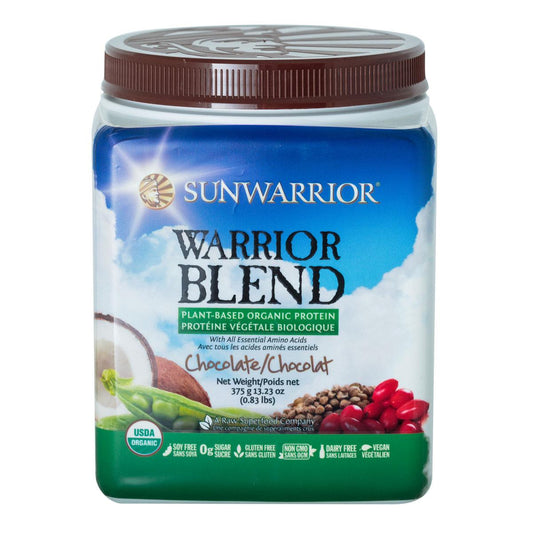 SUNWARRIOR BLEND RAW PROTEIN CHOCOLATE - 375G