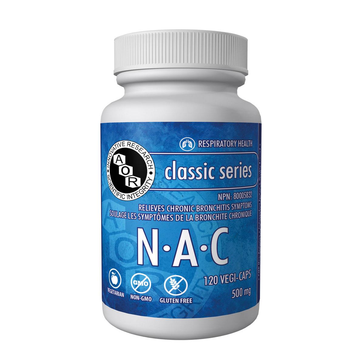 AOR NAC (500 mg / 120 Vegetable Capsules)