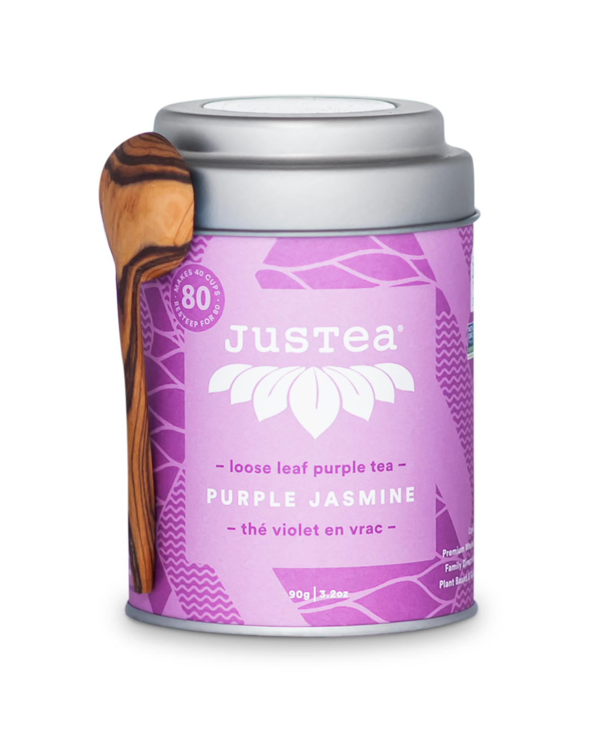 JUSTEA PURPLE JASMINE LOOSE LEAF - 90G