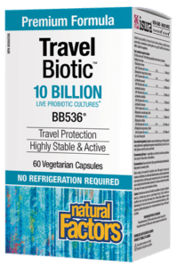 Travel Biotic BB536 is a high-potency probiotic,