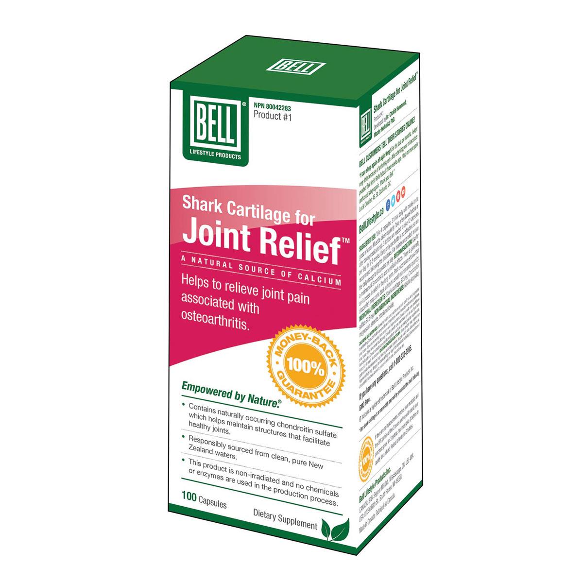 Homegrown Foods Ltd. - Bell Shark Cartilage Joint Relief - 750 Mg / 100 Capsules