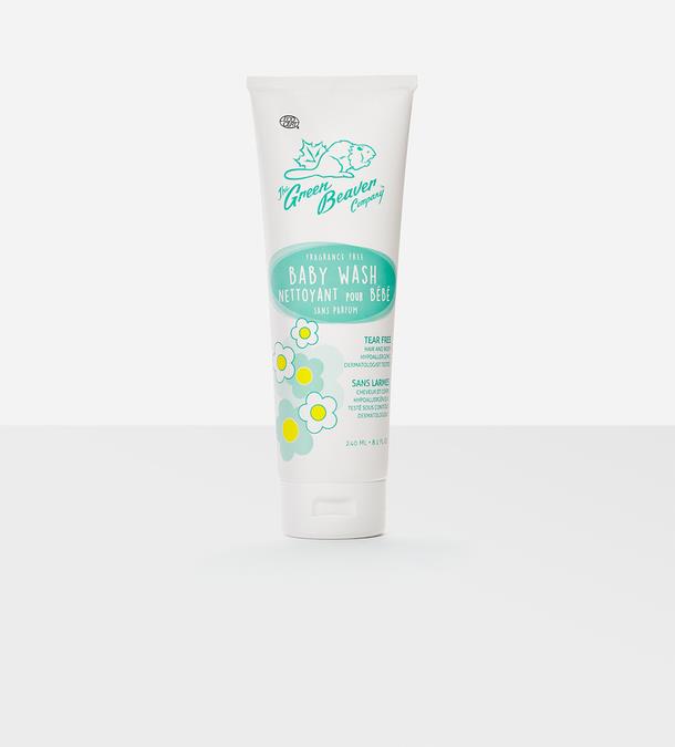 GREEN BEAVER BABY WASH FRAGRANCE FREE 240ML