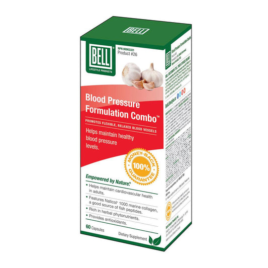 Homegrown Foods Ltd. - Bell Blood Pressure Formulation Combo - 700 mg / 60 Tablets