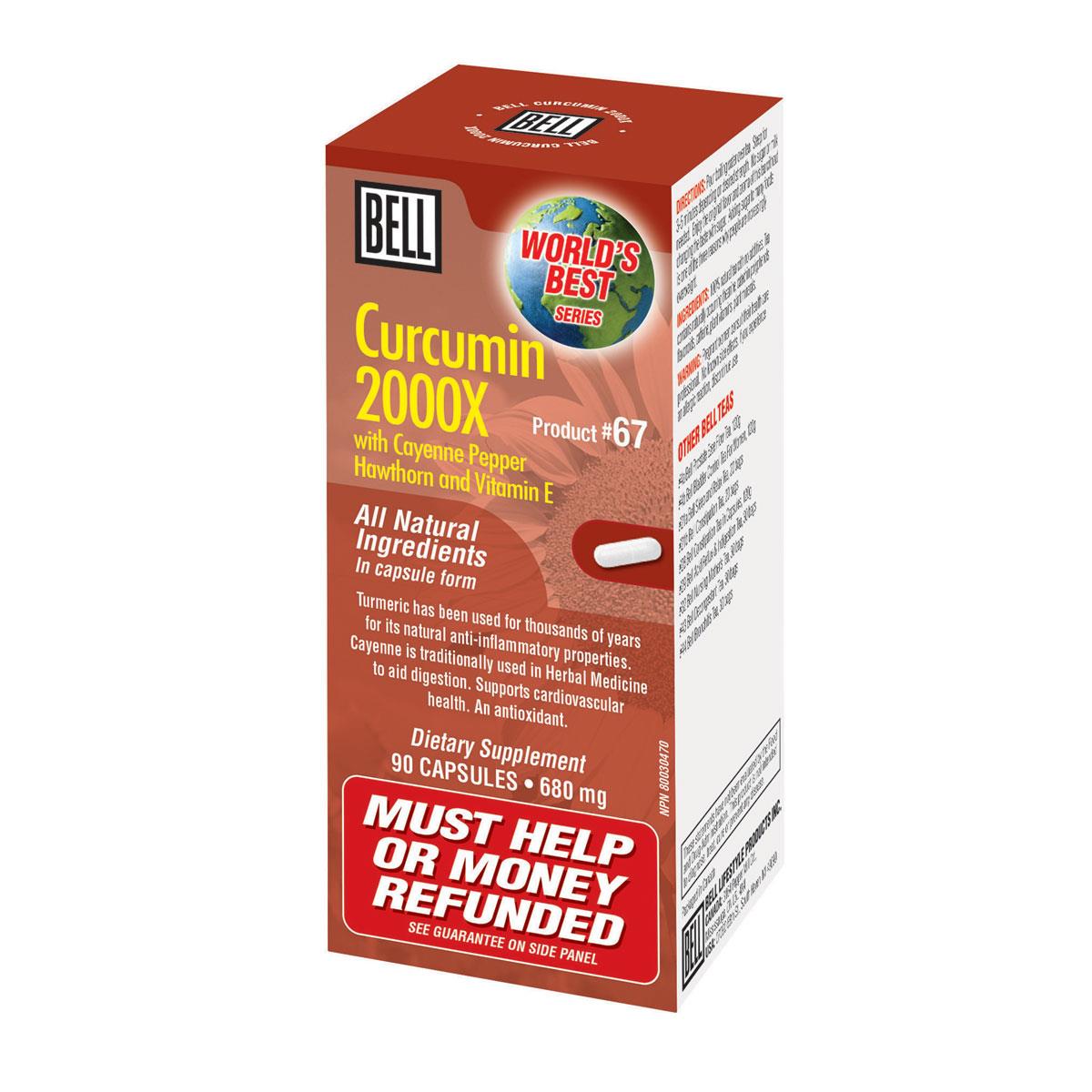 Homegrown Foods Ltd. - Bell Curcumin 2000x - 550 mg / 90 Capsules