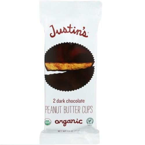 Justin's Organic Dark Chocolate Peanut Butter Cups, 40g
