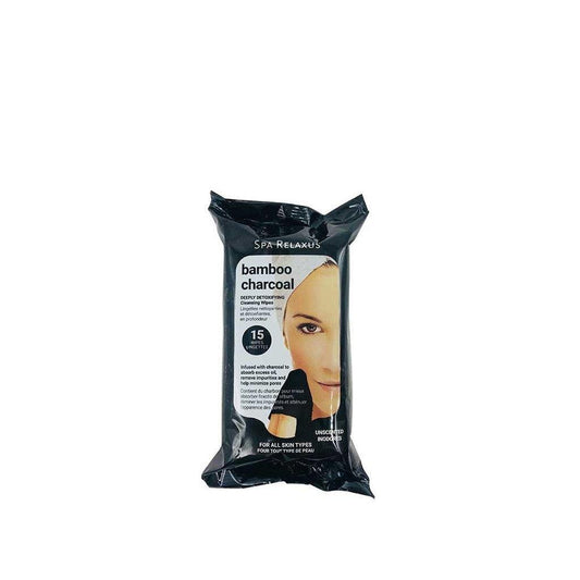RELAXUS FACIAL WIPES CHARCOAL PER PACK / 15 WIPES