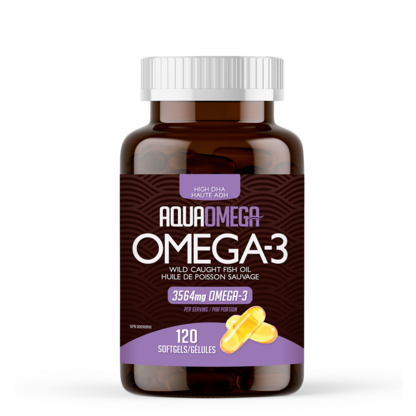 AquaOmega High DHA Omega-3 3564 mg 120 Softgels