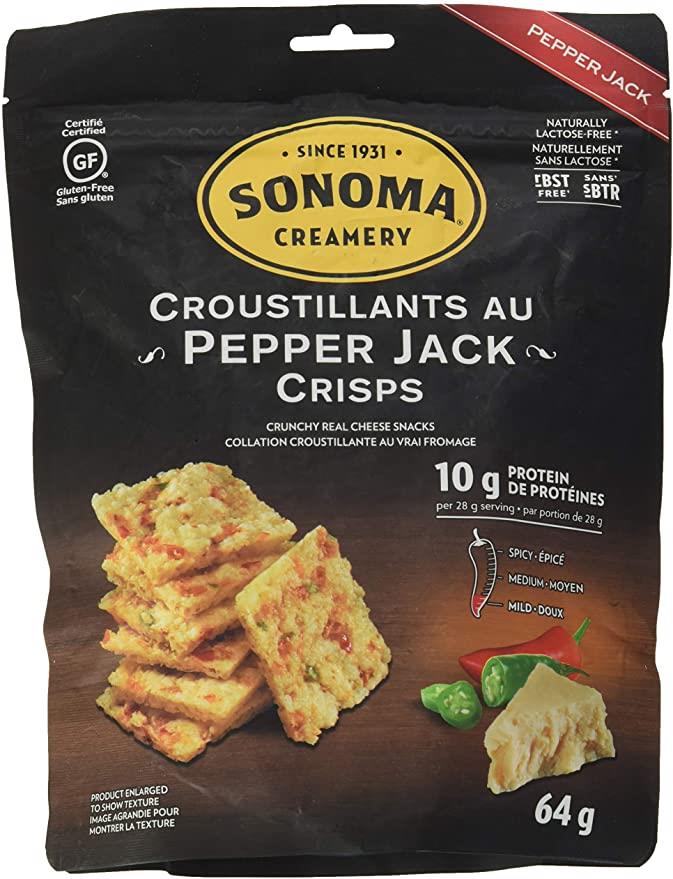 SONOMA CRISPS PEPPER JACK GLUTEN FREE 64G