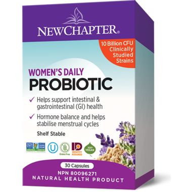 NEW CHAPTERS PROBIOTIC WOMEN'S DAILY 10BILLION SHELF STABLE 30CAPS