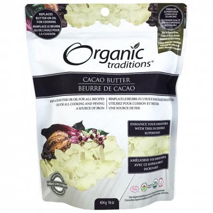 ORGANIC TRADITONS CACAO BUTTER 454G