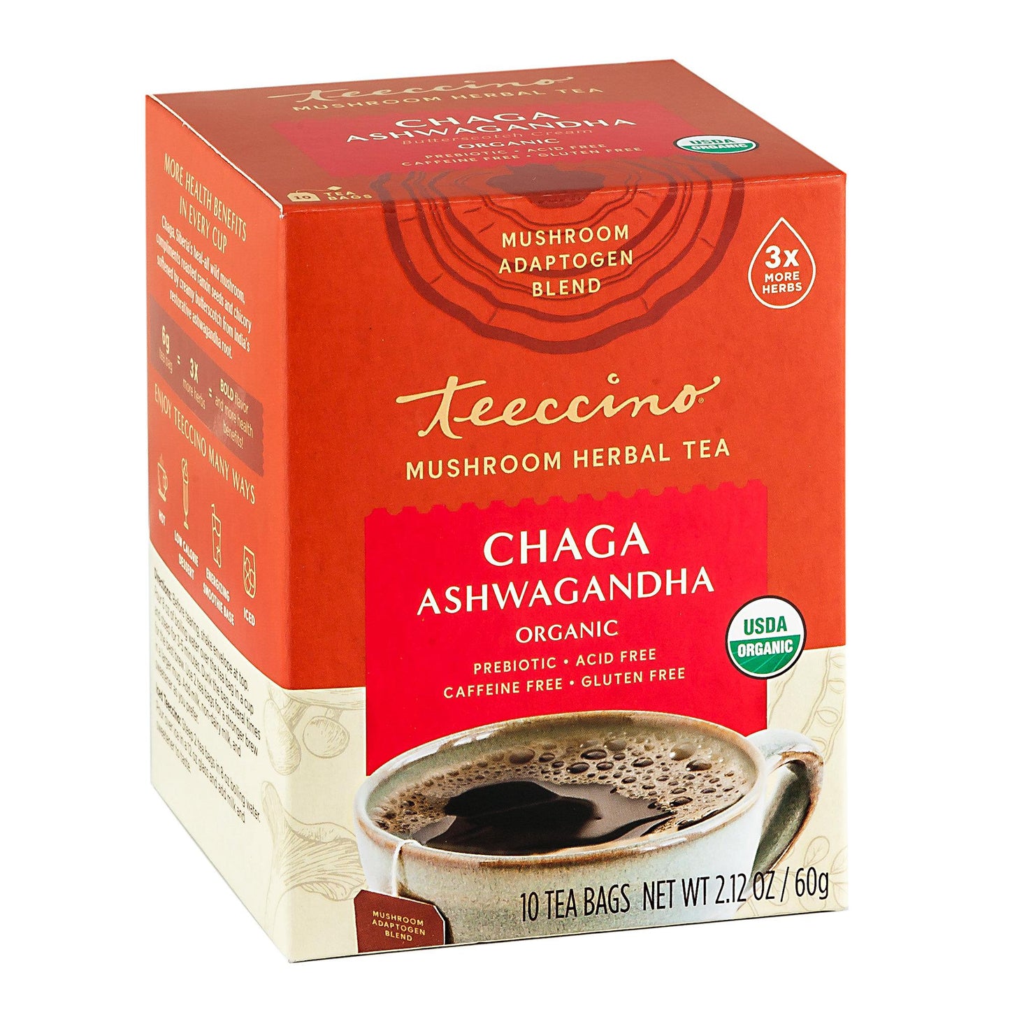 TEECCINO TEA CHAGA 10 TBAGS