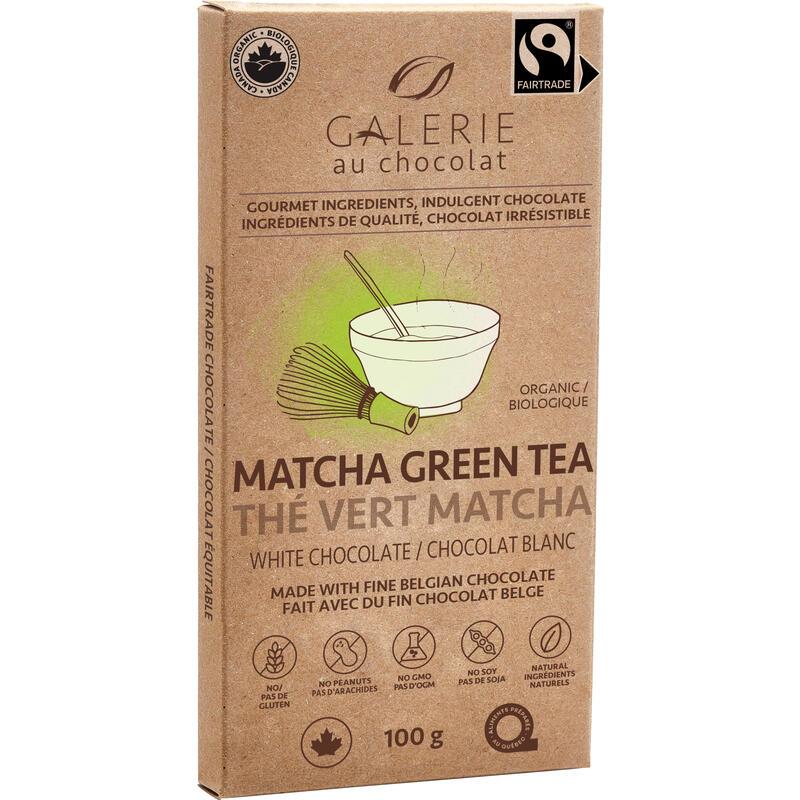 GALERIE AU BAR GREEN TEA WHITE CHOCOLATE 100G