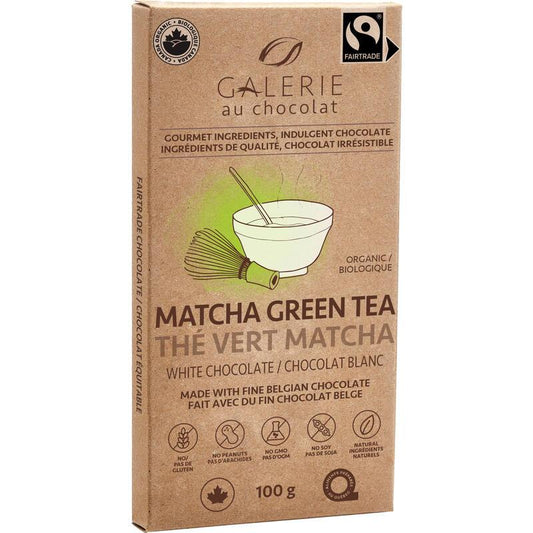GALERIE AU BAR GREEN TEA WHITE CHOCOLATE 100G