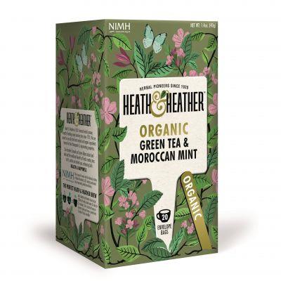 HEALH & HEALTHIER TEA GREEN w MINT ORG 20TBAGS