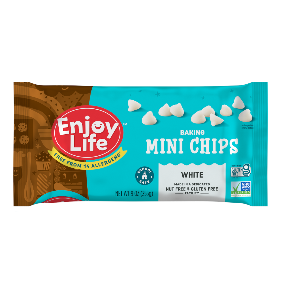ENJOY LIFE CHIPS WHITE MINIS 255GR