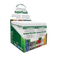 PRIARIE NATURALS SUPERFOODS GREENS&MUSHROOMS BLUEBERRY / 30 PACKETS