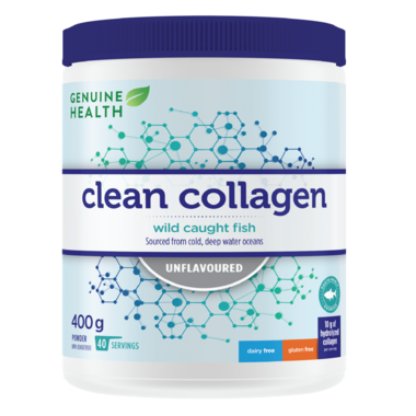 GENUINE HEALTH CLEAN COLLAGEN MARINE 400G/UNFLAVORED