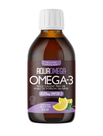 AQUA OMEGA OMEGA -3 HIGH DHA 225ML / LEMON