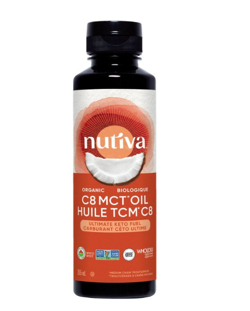 NUTIVA MCT OIL C8 ORGANIC 355ML